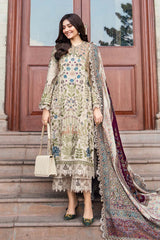 3PC - Maria B Lawn Embroidered Shirt With Digital Printed Monark Duppata A669