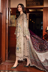 Lawn Embroidered Shirt with Digital Printed jacquard Dupatta A669
