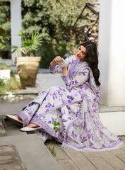 KARANDI  PRINTED+EMBROIDERY UNSTITCH DRESS 3 PIECE 518W