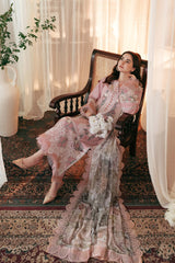 3PC Lawn EMBROIDERED SHIRT WITH PRINTED DUPATTA AND TROUSER A501
