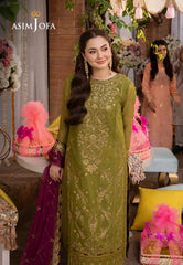 Lawn 3PC Embroidered With Chiffon Embroidered Dupatta-L 243