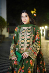 Aneelas Luxury Silk 3 Piece Unstitched 262