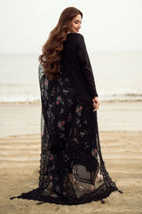3PC DHANAK  EMBROIDERED  UNSTITCHED DRESS - 520W