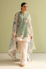 3Pc Digital Printed Lawn Shirt with Printed Dupatta CO 496