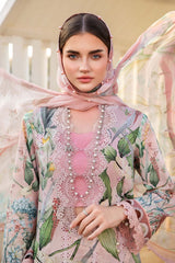 3 Pc Maria B lawn Printed Suit 525